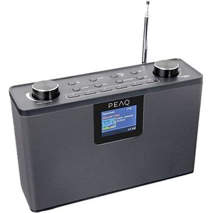 Peaq - PDR 190 - Dab+ Radio - Grijs - Met Bluetooth en USB Aansluiting