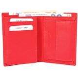 Leren Billfold portemonnee Excellanc heren Rood