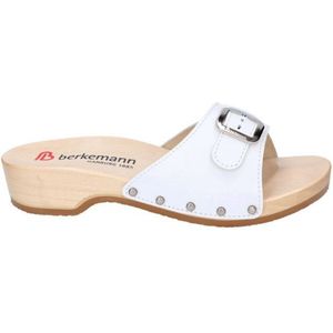 Berkemann Hamburg Slippers voor dames, wit wit wit 100, 37.5 EU