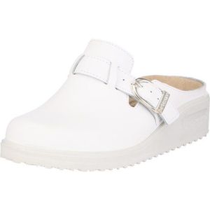 BERKEMANN Berkemann Tec-Pro Toivo, Clog, Glattleder, weiß, Wechselfußbett, Weite Clog