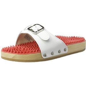 Berkemann Uniseks sandalen met noppen voor volwassenen, wit, 35.5 EU