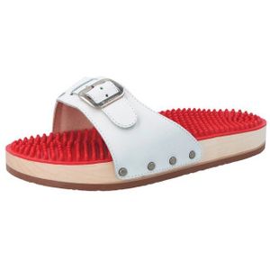 Berkemann - Noppensandalen - Wit - Echt Leer - Schokabsorberende Zool