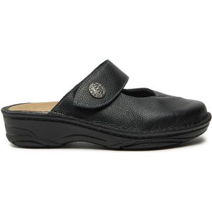 Berkemann - Heliane - Damessandalen - Zwart - Echt Leer - Klittenbandsluiting