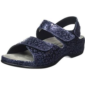 Berkemann Rina riempjessandalen voor dames, blauw Leo, 35.5 EU