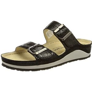 Berkemann Dames Senja Slipper, metalliczwart, 37,5 EU