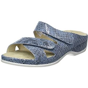 Berkemann Felia, meisjes slippers, Metallic blauw