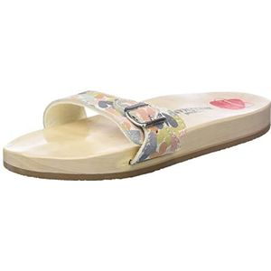 Berkemann Unisex originele sandaal houten schoen, multicolor licht/abstract, 40 2/3 EU, Multicolor helder abstract, 40.5 EU