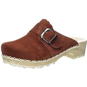 Berkemann Dames Urban-Toeffler houten schoen, roest, 39,5 EU, roest, 39.5 EU