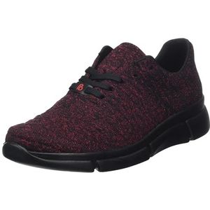 Berkemann Pinar Sneakers voor dames, Bordeaux zwart., 38 EU