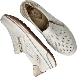ara Slipper RV beige perforiert für Damen, weiß, Gr. 41 EU / 7 UK