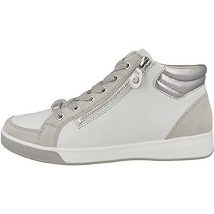 ARA Dames ROM Sneaker, Nebbia, Wit, Zilver, 38 EU, Nebbia wit zilver, 38 EU
