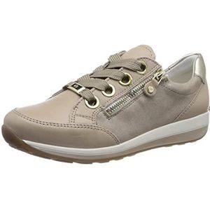 ARA Dames Sneaker Low 12-44587, zand zilver, 39 EU Breed