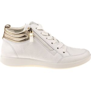 ARA Roma sneakers voor dames, wit, platinakleurig, 36,5 EU, Wit platina, 36.5 EU Breed