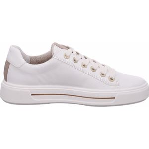 ara, Zachte leren Courtyard sneaker met High Soft technologie Wit, Dames, Maat:36 1/2 EU