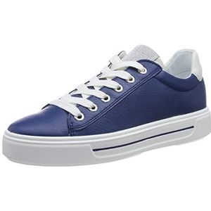 ARA Courtyard Sneakers voor dames, kobalt cream, 38.5 EU Breed