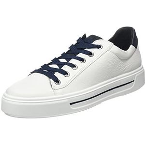 ARA Courtyard Sneakers voor dames, wit, blauw, 36.5 EU Breed