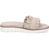 Merk - Muiltjes - Effen - Leer/Suède - Slip-On - Open Toe