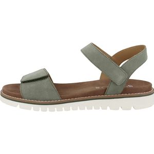 Ara - Suède Sandalen - Groen - Leren Voering - Klittenbandsluiting