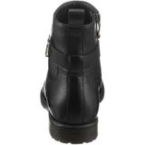 Enkellaarsjes - Effen - Glad Leer - Ritssluiting - Platte Hak