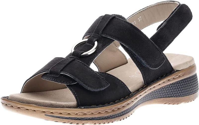 ARA - Damessandalen - Blauw - Leer - Sleehak