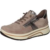 Ara - Sapporo - Sneakers - Lichtbeige/Metallic - Sleehak - Vetersluiting