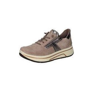 Ara - Sapporo - Sneakers - Lichtbeige/Metallic - Sleehak - Vetersluiting
