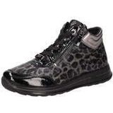Ara - OSAKA - Sneakerboots - Zwart/grijs - Dierenprint - Sleehak