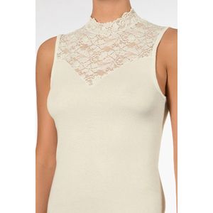 Nina von C - Kanten Top - Biologisch Katoen - Zwart - GOTS Gecertificeerd