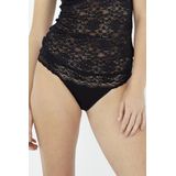 Dames Rio Slip - Millefleurs - Kanten Lage Vrouwen Slip - Zwart