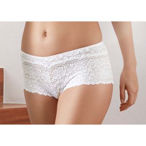 Kanten dames hipster - Millefleurs - Kanten dames ondergoed microfiber  - Wit