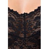 Millefleurs - Nina von C - Dames Hemd - Wit - 85% Polyamide, 15% Elastaan, Luxe Kanten Afwerking