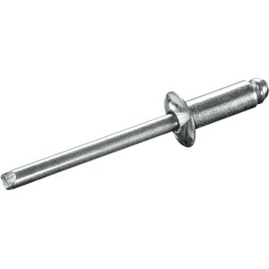 GOEBEL® - 250 x Blindklinknagels (Ø x L) 6 x 26 mm - Staal verzinkt / Staal verzinkt - Vlakke kop - STANDARD - 7080160260 - ISO15979 - Popnagel