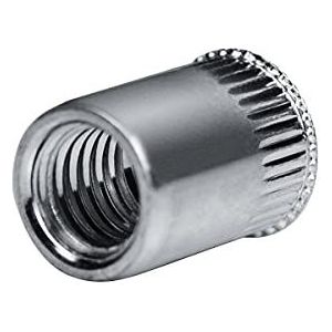 GOEBEL® - 250 x Blindklinkmoeren M 10 - RVS V2A / A2 (AISI 302) (Ø x L) 12,9 mm x 19,5 mm - Klein verzonken kop Ronde schacht - Schacht einde Open - GO-NUT - 7551012000 - Linkmoeren - Klinkmoeren - Blindmoeren