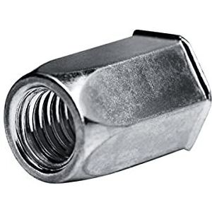 GOEBEL® - 250 x Blindklinkmoeren M 8 - Staal [ AISI 1008 ] Verzinkt (Ø x L) 11,0 mm x 21,0 mm - Klein verzonken kop Zeskant schacht - Schacht einde Open - GO-NUT - 7550802102 - Linkmoeren - Klinkmoeren - Blindmoeren