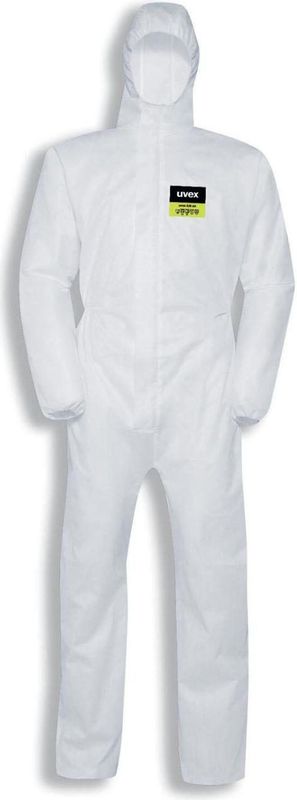 Einweg-Overall 5/6 air 98173 Chemikalienschutz 5/6, weiß, Gr. l - Uvex
