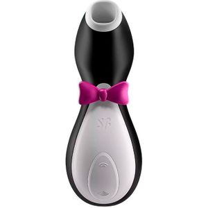 Satisfyer Penguin - Luchtdruk Vibrator - Zwart/ Wit