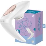 Satisfyer Pro 4 Couples - Luchtdruk Koppel Vibrator  - Wit/Brons