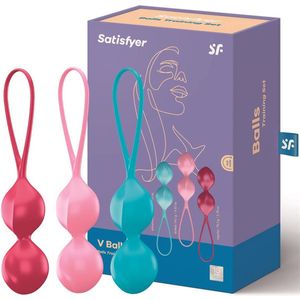 Satisfyer V BALLS DOUBLE SET 3 ks vaginale kegelballs 3 st
