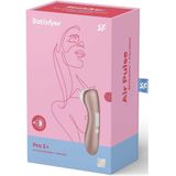 Satisfyer Pro 2 Plus trillingen, drukgolven en trillingen, 2 afzonderlijke motoren, batterijtechnologie, waterdicht