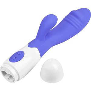 Rabbit-vibrator gemaakt van siliconen 'Lustmolch', 19 cm