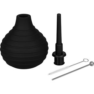 EIS, Geribbelde intieme douche, silicone, ABS kunststof, 17,5 cm