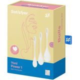Satisfyer YONI POWER 1 TRAINING vaginale gewichten White 3 st