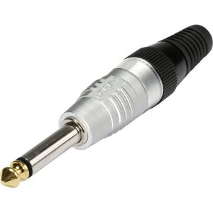 Hicon - HI-J63M Klinken-Steckverbinder 6.35 mm Stecker, gerade Polzahl: 2 Mono Silber 1 St.
