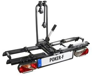Eufab Fahrradträger POKER-F für 2 Fahrräder Fahrradheckträger für Anhängerkupplung