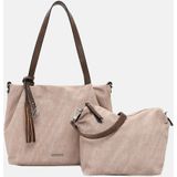 Emily & Noah Medium Schoudertas / Crossbodytas Dames - Elke - Beige