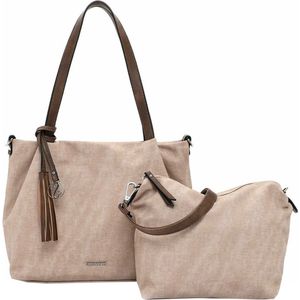 Emily & Noah Medium Schoudertas / Crossbodytas Dames - Elke - Beige