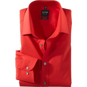 OLYMP Level 5 body fit overhemd, rood