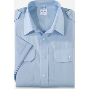 OLYMP - Pilot - Overhemd - Blauw - 84% Katoen 16% Polyester