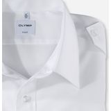 OLYMP - Tendenz - Piloot Shirt - Wit - 84% Katoen / 16% Polyester, Kent Kraag, 2 Borstzakken