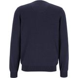 MARVELIS - Heren Trui - Donkerblauw - Katoen - V-hals
